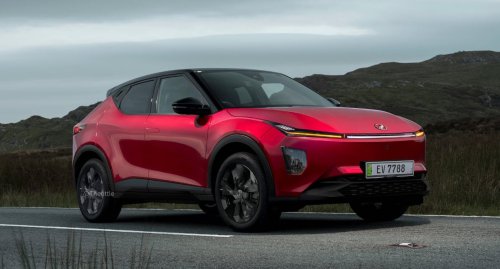 Perodua ‘QV-E’ EV parked next to BYD Atto 3 while testing shows good size, proportions; daring roofline