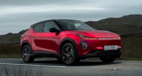 Perodua ‘QV-E’ EV spotted without rear wing, exposing sloping roofline, notched tailgate design, sporty profile