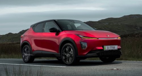 Perodua ‘QV-E’ EV spotted without rear wing, exposing sloping roofline, notched tailgate design, sporty profile