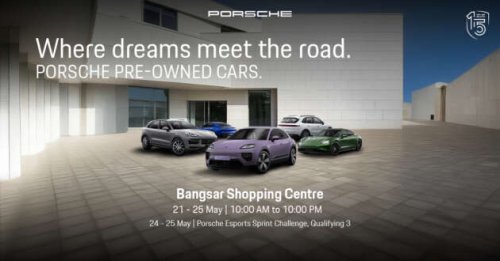 Porsche, The Porsche Roadshow heads to BSC, Kuala Lumpur – pre-owned cars, 963 racer replica display; May 21-25