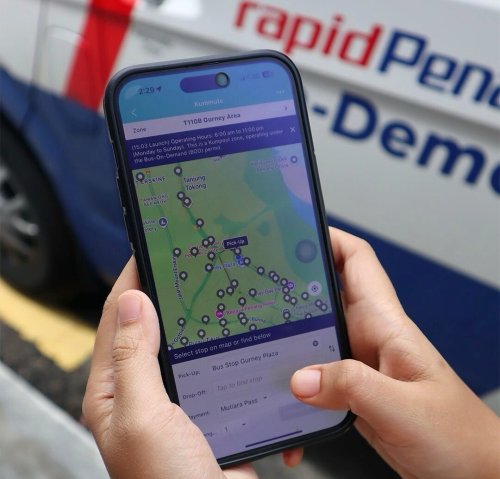 Rapid Penang On-Demand van service expanded – seven new zones in three-month trial from May 31