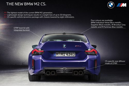 2025 G87 BMW M2 CS debuts – 30 kg lighter; 3.0L twin-turbo I6 with 530 PS; 0-100 km/h in 3.8 seconds