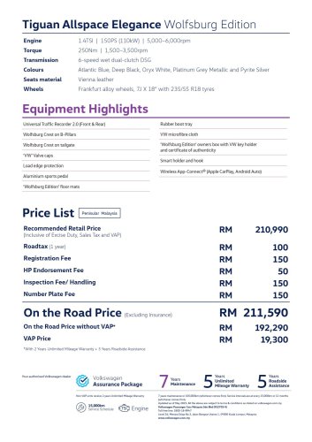 2025 Volkswagen Tiguan Allspace Wolfsburg Edition in Malaysia – Elegance from RM181k, R-Line fr RM244k