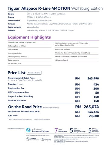 2025 Volkswagen Tiguan Allspace Wolfsburg Edition in Malaysia – Elegance from RM181k, R-Line fr RM244k