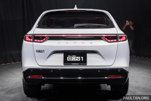 Honda e:N1 launched in Malaysia – 204 PS/310 Nm EV HR-V with 412 km WLTP range; one variant, RM149,900
