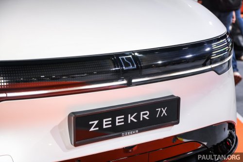 Zeekr 7X EV crossover on show, promo at PACE 2025