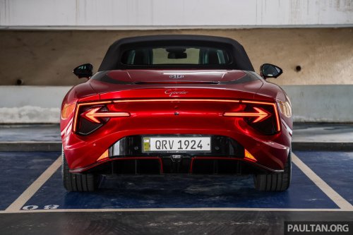 MG Cyberster RWD now in Malaysia – 340 PS, 475 Nm, 0-100 in 5s, 508 km range, RM20k cheaper at RM300k