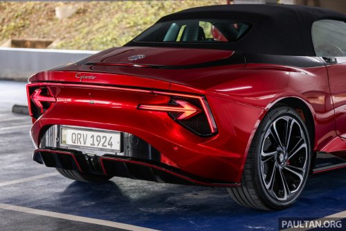 MG Cyberster RWD now in Malaysia – 340 PS, 475 Nm, 0-100 in 5s, 508 km range, RM20k cheaper at RM300k