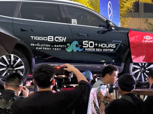 Chery proves CSH battery’s durability by immersing in seawater for over 53 hours, Tiggo 8 CSH still works
