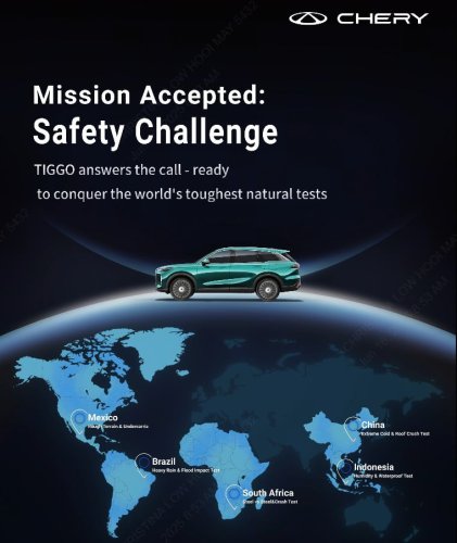 Chery proves CSH battery’s durability by immersing in seawater for over 53 hours, Tiggo 8 CSH still works