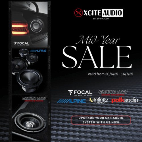 Upgrade your car audio performance with speaker kits from Xcite Audio – only RM1.2k; Focal, Infinity, Alpine