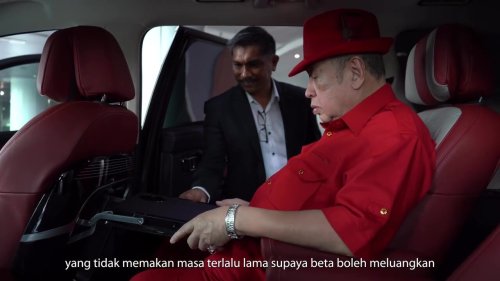 Customised Proton X90 delivered to Tengku Sulaiman – two-tone body and interior, walnut wood, tray tables