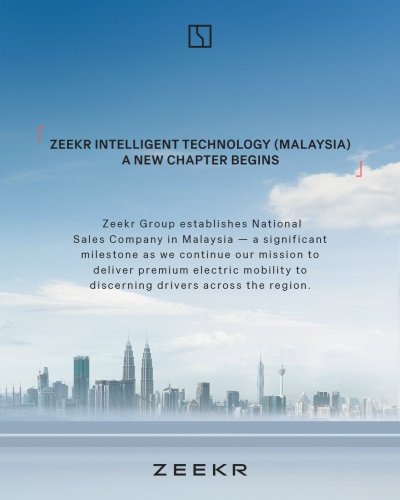 Zeekr, Zeekr Intelligent Technology Malaysia established – principal takes over as EV brand’s official distributor