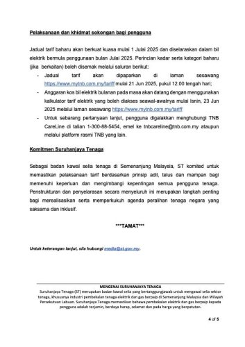 Big changes to domestic TNB bill structure – no more tiered rates, base tariff up by 13.64% from July 1, 2025