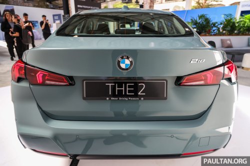 2025 BMW 218 Gran Coupe official Malaysian pricing – RM218,800, CKD, 2nd-gen F74, Sport trim, more power