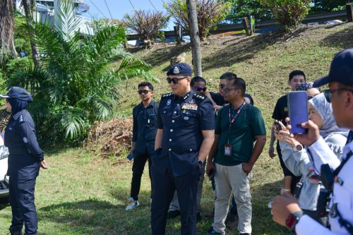 PJ police monitor Federal Highway traffic with drone