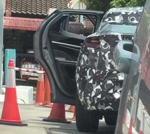 Perodua ‘QV-E’ EV spied again in Malaysia – sloping roofline, small side window revealed; debut in Q4 2025