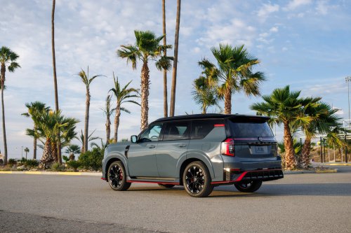 2026 Nissan Patrol Nismo – tuned Armada gets 460 hp; sports air suspension, exhaust; red pinstripe bodykit