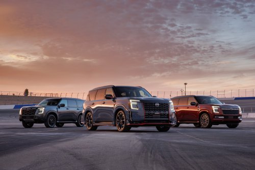 2026 Nissan Patrol Nismo – tuned Armada gets 460 hp; sports air suspension, exhaust; red pinstripe bodykit