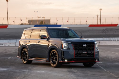 2026 Nissan Patrol Nismo – tuned Armada gets 460 hp; sports air suspension, exhaust; red pinstripe bodykit