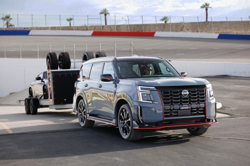 2026 Nissan Patrol Nismo – tuned Armada gets 460 hp; sports air suspension, exhaust; red pinstripe bodykit