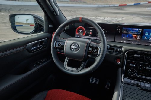 2026 Nissan Patrol Nismo – tuned Armada gets 460 hp; sports air suspension, exhaust; red pinstripe bodykit