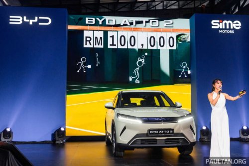 BYD, Battery, BYD Atto 2 EV launched in Malaysia – one variant with 51.13 kWh battery, 350 km range WLTP; RM100,000