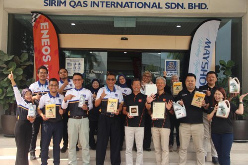 ENEOS motor oils receive SIRIM QAS International certification to protect consumers from counterfeits