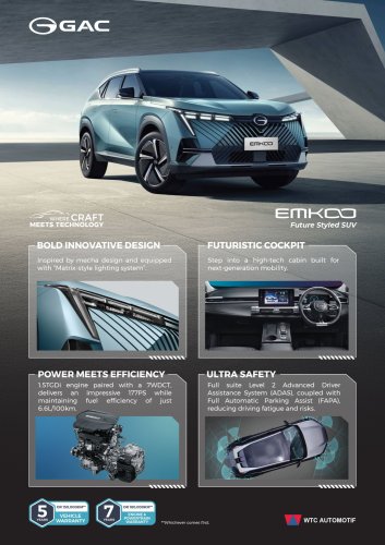 GAC, SUV, GAC Emkoo public preview at PACE 2025 – C-segment SUV with 1.5 TGDI, 7-speed DCT; CKD from RM120k