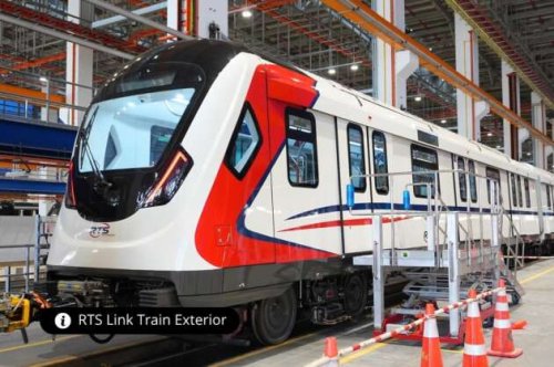 First JB-Singapore RTS Link train set delivered – rail system works at 56%, on track for December 2026 start
