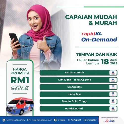 Rapid KL On-Demand van service expands in Shah Alam and Klang – 12 new zones from today, July 18