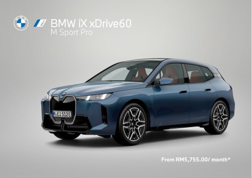 2025 BMW iX facelift launched in Malaysia – xDrive45 fr RM426k, xDrive60 RM488k; up to 701 km EV range
