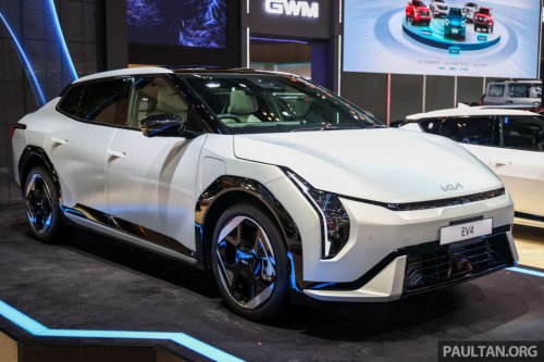 Kia, FWD, Battery, GIIAS 2025: Kia EV4 sedan shown in Indonesia – 204 PS FWD; 81.4 kWh battery, up to 630 km range WLTP
