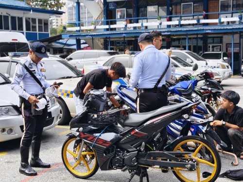 KL Traffic Police continue crackdown on noisy bikes