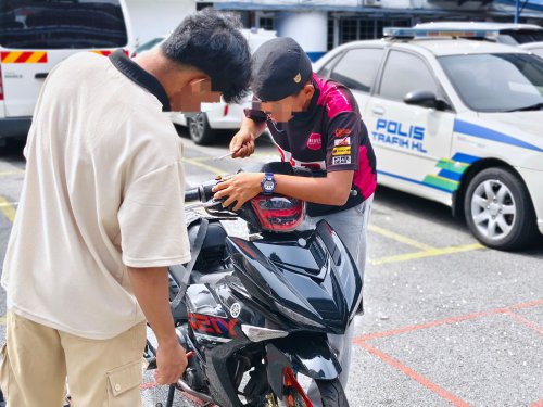 KL Traffic Police continue crackdown on noisy bikes