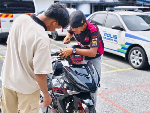 KL Traffic Police continue crackdown on noisy bikes
