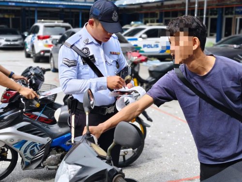 KL Traffic Police continue crackdown on noisy bikes