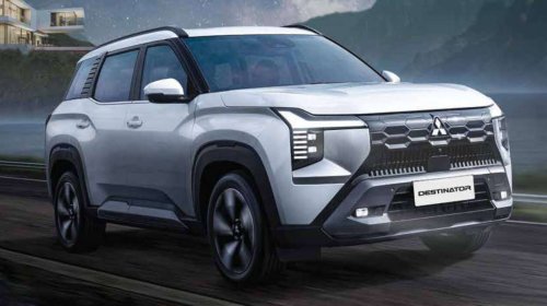 Mitsubishi Destinator, Mitsubishi, SUV, 2025 Mitsubishi Destinator debuts in Indonesia – new global three-row SUV for with 1.5T, CVT; CR-V size