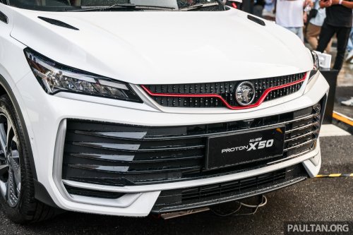 2025 Proton X50 facelift shown in Malaysia – live photos of major redesign, all-new interior, 4-cyl engine
