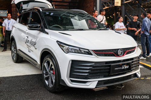 2025 Proton X50 facelift shown in Malaysia – live photos of major redesign, all-new interior, 4-cyl engine