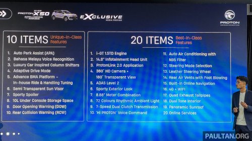 2025 Proton X50 facelift: full pics, specs and variant breakdown of major refresh; brief driving impressions