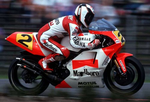 Rainey rides Y-AMT equipped Yamaha XSR900 GP
