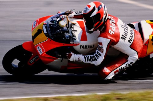 Rainey rides Y-AMT equipped Yamaha XSR900 GP