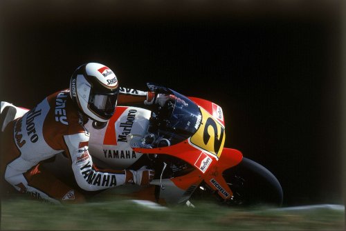 Rainey rides Y-AMT equipped Yamaha XSR900 GP