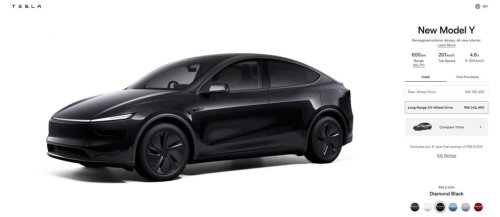 Tesla, Tesla Model Y, AWD, Tesla Model Y Juniper updated in Malaysia – LR AWD now with 600 km WLTP, new Diamond Black hue for EV