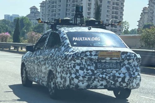 New Proton Saga MC3 spotted testing with LiDAR sensor in Putrajaya – ADAS calibration work?