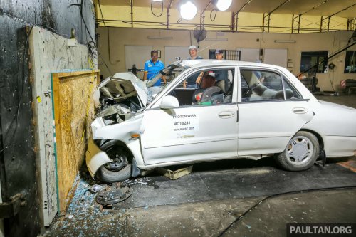 Proton, They don’t make them like they used to? 1993 Proton Wira in NCAP-style crash test is a grim safety reminder