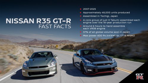 Nissan GT-R production has ended after 18 years – 48,000 units; final car is a Premium Edition T-Spec