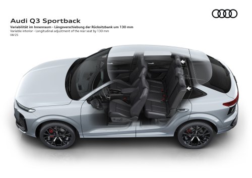 2025 Audi Q3 Sportback unveiled – 29 mm lower roofline, offered with petrol, diesel, PHEV powertrains