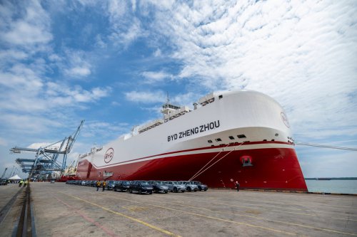 BYD Zhengzhou ship delivers BYD cars to Malaysia – shorter delivery times, greater volumes promised